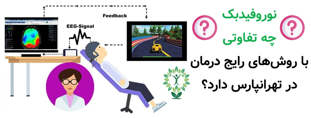 مرکز نوروفیدبک در تهرانپارس، نوروفیدبک چه تفاوتی با روش‌های رایج درمان در تهرانپارس دارد؟